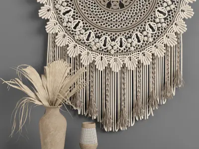 macrame decor 3D Model Collection