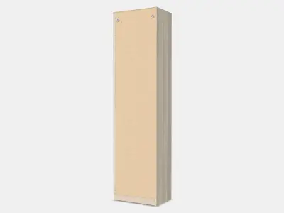 PAX Add-on corner unit with 4 shelves 9 Low-poly 3D model