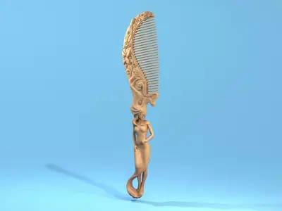 Hair comb  3D print model