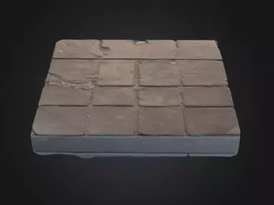 Midnight Slate Floor Tiles Texture