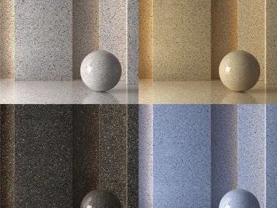4 Granite Material 8K-Seamless-Tileable-No 67 3D model