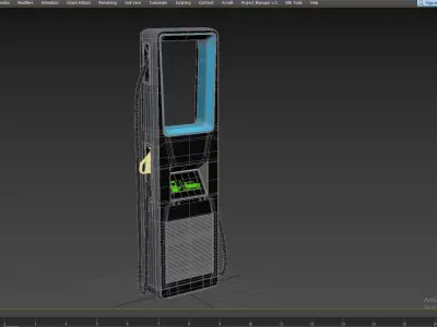 Efacec HV160 High Speed Electric Car Charging Station 3D model