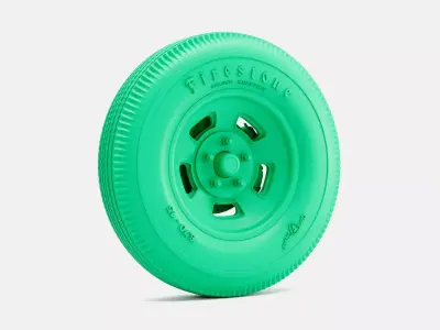 15x4 Halibrand Sprint Wheel Firestone 670-15 Tire 3D print model