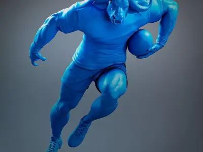 Blue Bull Miniature Free 3D model