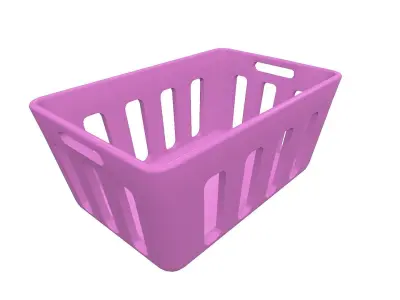 Plastic Basket Free low-poly 3D model