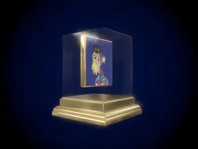 Mutant Ape 11 Gold Club Low-poly 3D model