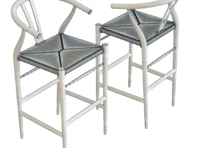 Crate and Barrel - Crescent Bar Stool 3D model