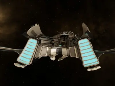 SCIFI Spaceship Low-poly 3D model