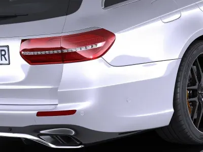 Mercedes E63 AMG estate 2017 3D model