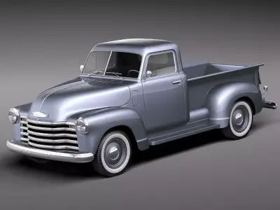 chevrolet pickup 1950 3D model