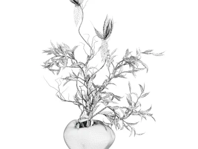 bouquet 3D model 17