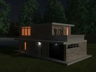 HOUSE FOREST 3D model