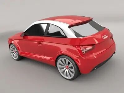 Audi A1 compact car restyled 3D model