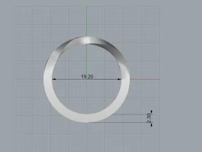 Mobius band 3D print model