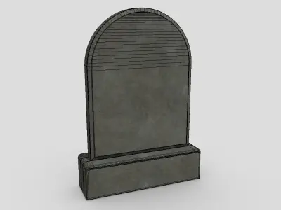 CC0 - Tombstone Free low-poly 3D model