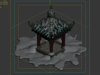 Game Kunlun Snow Mountain - Pavilion 03 3D model