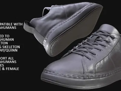 Shoes 28 - All MH Bodies and UE5 Skeletons - Rigged Low-poly 3D model