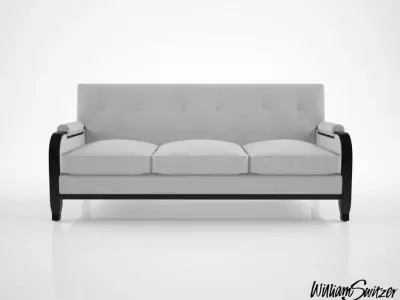 William Switzer The Chaise Fontenac Three Seat Sofa 3D model
