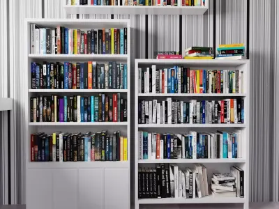 Complete Book Set Low-poly 3D model