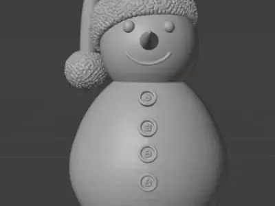 Snow man 3D print model