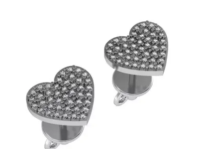 Two hearts beating 3D print model