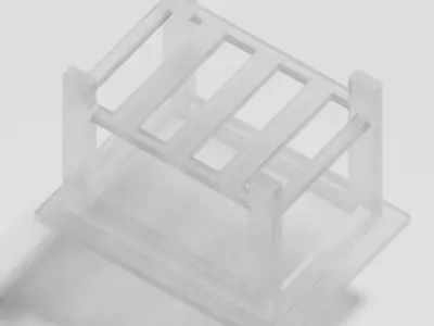 Crystal Glass Table 3D model