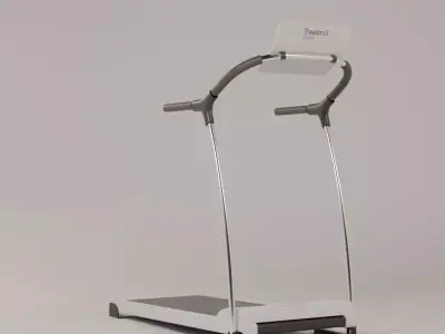 Treadmill tread machine Low-poly 3D model
