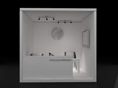 Booth Exhibition Stand a109  3D model