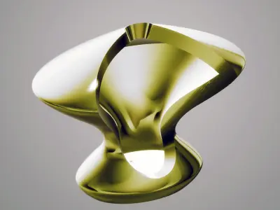 Modern Vase with Cutout 3D print model