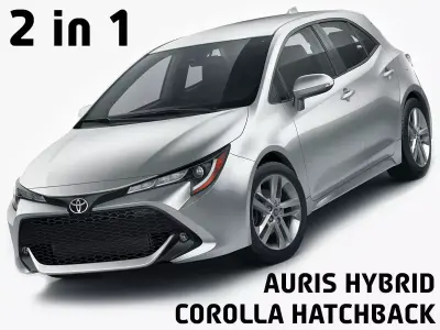 Toyota Corolla Hatchback and Auris 2019 3D model