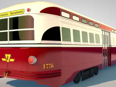 Vintage Trolly 3D model