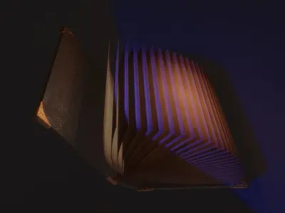 Magic Books Set Low-poly 3D model Low-poly 3D model