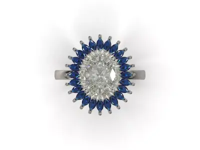 jewelry luxury cad ring model jr00356 3D print model