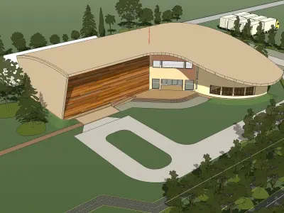Recreation building 3D model