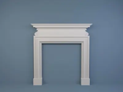 10 Fireplace mantel in Georgian Style 3D model