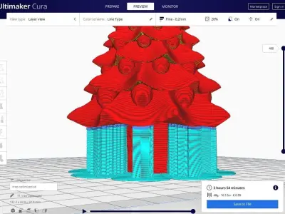 Christmas tree  3D print model