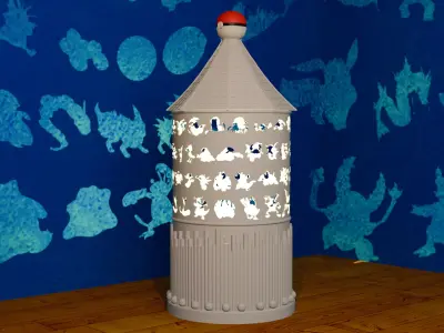 Pokemon Home Decor Lamp - All Classic Pokemon Bundle - 3 Lamps 3D print model