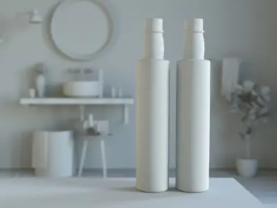 Olive Oil Bottle 3D 250 ml 3D model