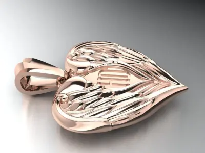 Harley Devidson necklace 463 3D print model