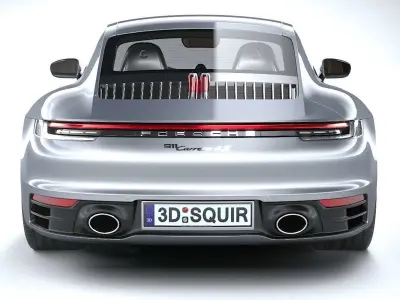 Porsche 911 Carrera 4S 2019 CoronaRender 3D model