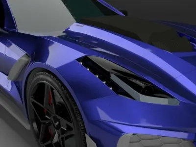 Corvette C7 ZR1 3D Model 3D model