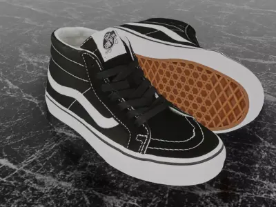 VANS UY SK8 MID REISSUE V 3D SHOES Low-poly 3D model