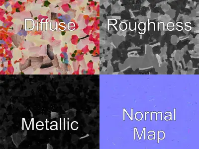 Decorative Festive Tiered Cake Model Pack Low-poly 3D model