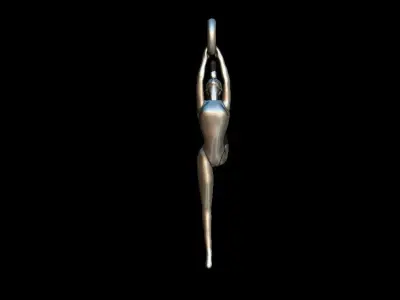 Pendant Gymnastic girl  3D print model