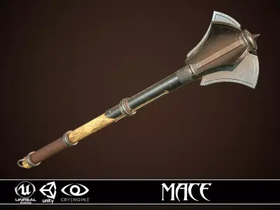 Mace 13 Low-poly 3D model