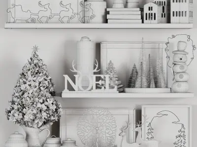 Christmas Decor Set 13 3D model