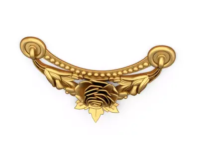 classic decorative swag onlay cnc 3d printing stl 09 3D print model