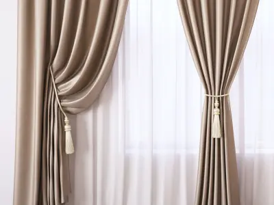 Set 47 Curtains 3D model
