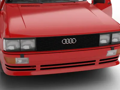 Audi Quattro UR 20v 1980 HQ 3d model 3D model