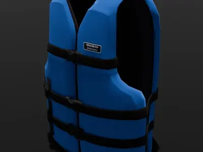 Life Jacket 3D Model  Low-poly 3D model